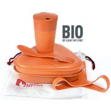 Набір туристичного посуду Light My Fire MessKit BIO 5 pcs (LMF 24122) Помаранчевий