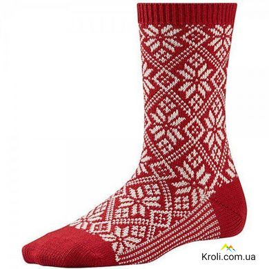 Шкарпетки жіночі Smartwool Traditional Snowflake Crimson, р.M (SW SW524.151-M)