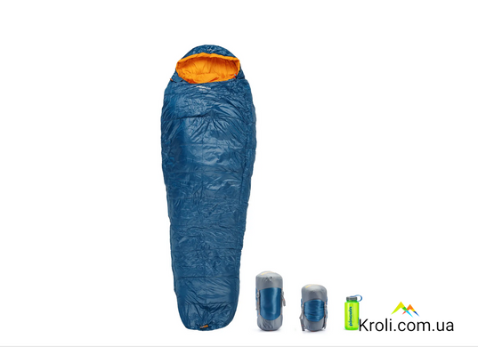 Спальний мішок Pinguin Micra (6/1°C), 195 см - Left Zip, Blue (PNG 230352) 2020