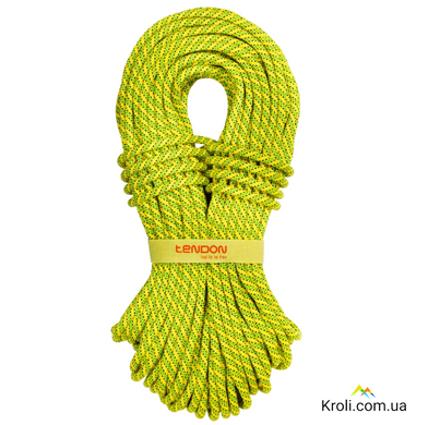 Динамічна мотузка Tendon Ambition 9.8 CS, Yellow/Green, 50м (TND D098TR41C050C)