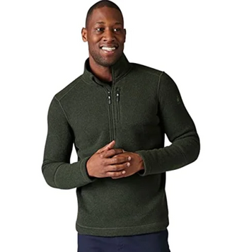 Кофта чоловіча Smartwool Men's Hudson Trail Fleece Half Zip Sweater, Dark Sage, M