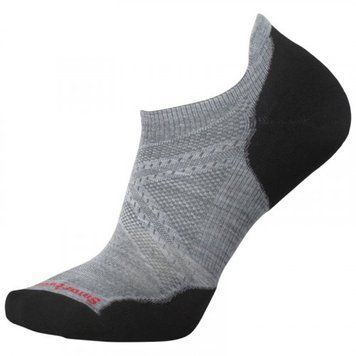 Шкарпетки чоловічі Smartwool Men's PhD Run Light Elite Micro, Light Grey / Black, р.L (SW SW167.026-L)