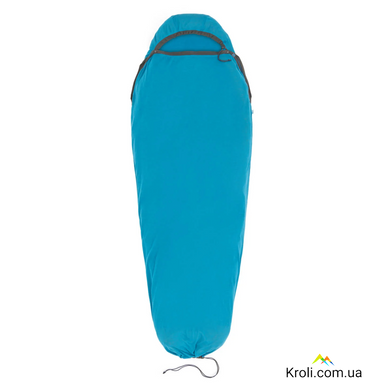 Вкладиш в спальник Sea to Summit Breeze Sleeping Bag Liner, Insect Shield - Mummy w/ Drawcord - S, Turkish Tile Blue (STS ASL031081-191606)