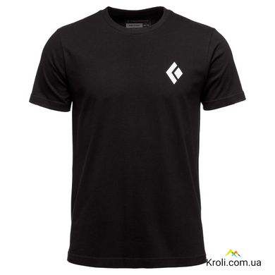 Футболка мужская Black Diamond M SS Equipment For Alpinist Tee, Black, M (BD YL4X.015-M)