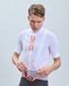Велоджерсі чоловіче POC M's Essential Road Logo Jersey, Hydrogen White/Granite Grey, M (PC SS22581358396MED1)