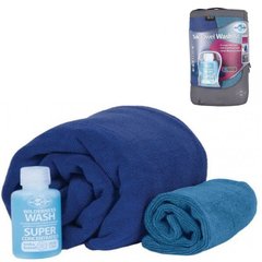 Рушник Sea to Summit Tek Towel Wash Kit M + туристичне мило Cobalt (STS ATTKITMCO)