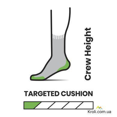 Термошкарпетки чоловічі Smartwool Hike Targeted Cushion Crew, Black, 46-49 (XL) (SW SW002492.001-XL)