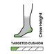 Термошкарпетки чоловічі Smartwool Hike Targeted Cushion Crew, Black, 46-49 (XL) (SW SW002492.001-XL)
