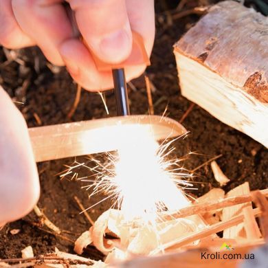 Нож туристический с огниво Light My Fire FireKnife BIO 2in1, Cocoshell (LMF 2121101210)