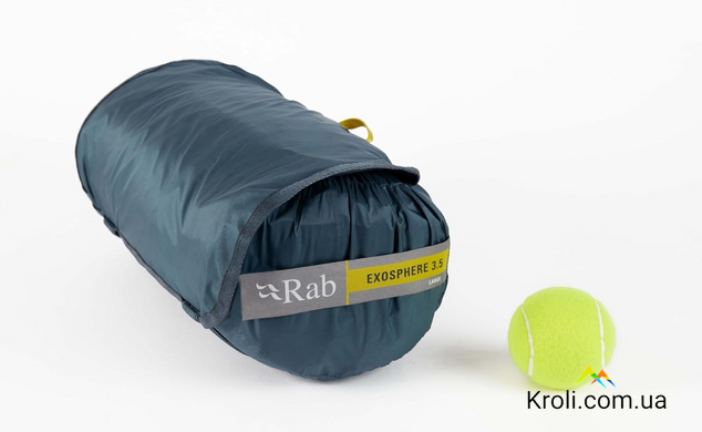 Коврик самонадувающийся Rab Exosphere 3.5, 196x64x5, Orion Blue, Long Wide (RB QMA-02-ORB-LNG-WDE)