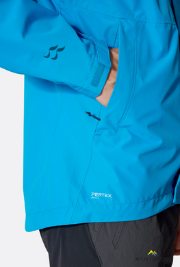 Куртка мужская мембранная Rab Downpour Jacket, Maya Blue, M (RB QWI-06-MYB-MED)