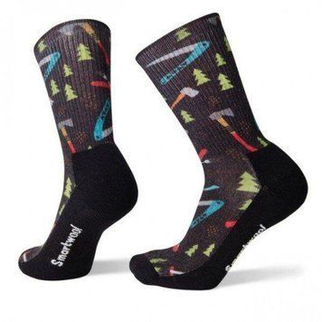 Носки мужские Smartwool Hike Light Sharp Things Print Crew Black, M