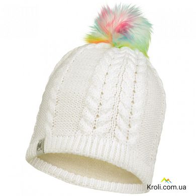Детская зимняя шапка Buff Kids Knitted & Full Fleece Hat Nina White (BU 123544.000.10.00)