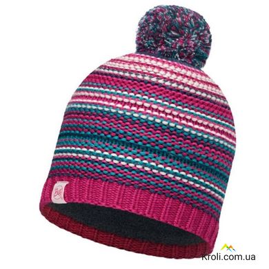 Шапка підліткова Buff Junior Knitted & Polar Hat Amity Pink Cerisse / Grey Vigore (BU 113533.521.10.00)