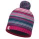Шапка подростковая Buff Junior Knitted & Polar Hat Amity Pink Cerisse/Grey Vigore (BU 113533.521.10.00)