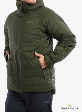 Куртка чоловіча зимова мембранна Rab Valiance Jacket куртка чоловіча, Army, XL (RB QDB-49-ARM-XLG)