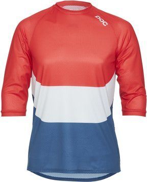 Велоджерсі POC Essential Enduro 3/4 Light Jersey, Prismane Multi Red, XL (PC 528338186XLG1)