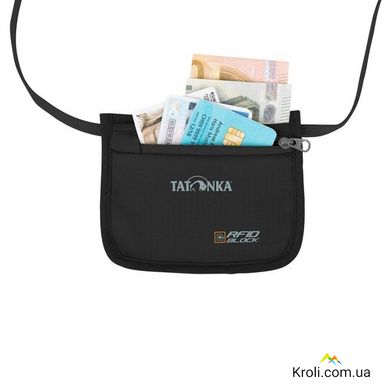 Кошелек нательный Tatonka Skin ID Pocket RFID B, Black (TAT 2902.040)