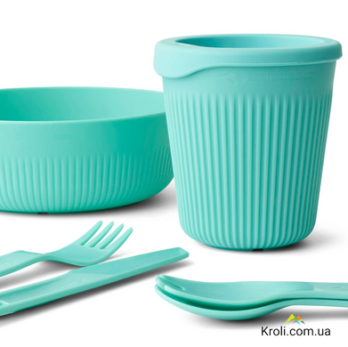 Набор посуды Sea to Summit Passage Dinnerware Set, 1P, 6 Piece, Aqua Sea Blue (STS ACK037051-120215)