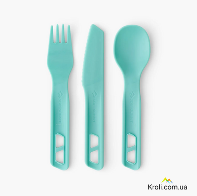 Набір столових приборів Sea to Summit Passage Cutlery Set, 3 Piece, Aqua Sea Blue (STS ACK035021-120207)