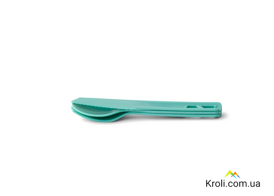 Набір столових приборів Sea to Summit Passage Cutlery Set, 3 Piece, Aqua Sea Blue (STS ACK035021-120207)