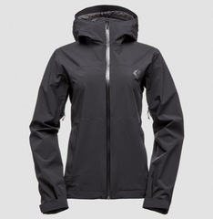 Куртка жіноча мембранна Black Diamond Stormline Stretch Rain Shell, Black, XL (BD M697.015-XL)