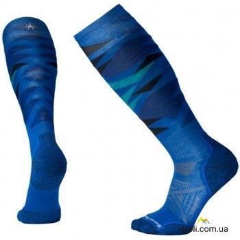Термошкарпетки Smartwool Men's PhD Ski Light Pattern Bright Blue, XL