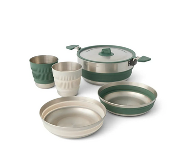 Набор посуды Sea to Summit Detour Stainless Steel One Pot Cook Set w/Sack с чехлом, на 2 персоны (STS ACK026031-122111)