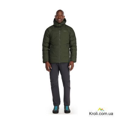 Куртка мужская зимняя мембрання Rab Valiance Jacket куртка чоловіча, Army, L (RB QDB-49-ARM-LRG)