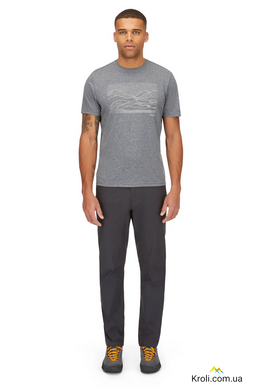 Футболка чоловіча Rab Mantle Outline Tee, Beluga, M (RB QCC-01-BEL-MED)