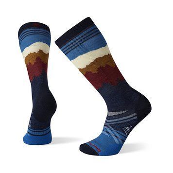 Шкарпетки чоловічі Smartwool Performance Ski Full Cushion Alpenglow Pattern, Deep Navy, 38-41 (SW SW001285.092-M)