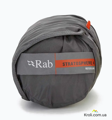 Коврик туристический надувной Rab Stratosphere 5.5 , Graphene, Regular (RB QMA-03-GRH-REG-REG)
