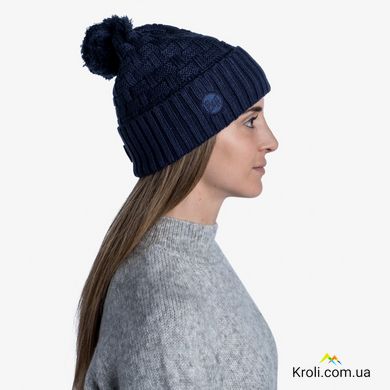 Теплая зимняя шапка Buff Knitted & Polar Hat Airon Night Blue (BU 111021.779.10.00)