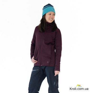 Кофта женская флисовая Black Diamond W Factor Hoody, Bordeaux, S (BD 7440806018SML1)
