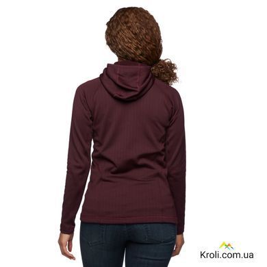 Кофта женская флисовая Black Diamond W Factor Hoody, Bordeaux, S (BD 7440806018SML1)