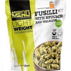 Макарони зі шпинатом і волоськими горіхами Adventure Menu Fusilli with spinach and walnuts 158 г (AM 308)