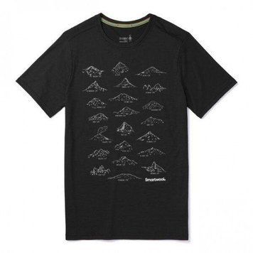 Футболка мужская Smartwool Merino Sport 150 Prominent Peaks Tee Black, L (SW 15160.001-L)