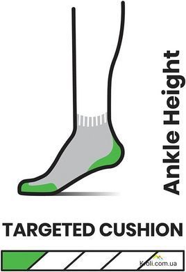 Носки мужские Smartwool Run Targeted Cushion Ankle Socks, Graphite, 46-49 (XL) (SW SW001661.018-XL)