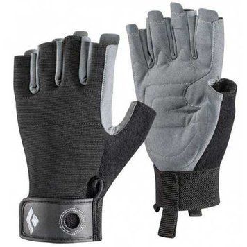 Рукавиці для роботи з мотузкою Black Diamond Crag Half-Finger Black, р.XS (BD 801859.BLAK-XS)