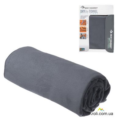 Рушник Sea to Summit DryLite Towel M (50х100 см) Grey (STS ADRYAMGY)