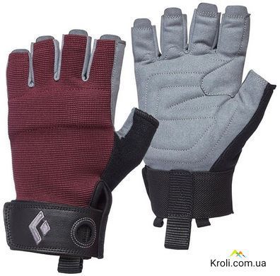 Перчатки женские Black Diamond Crag Half-Finger Gloves, Bordeaux, L (BD 801868.6018-L)