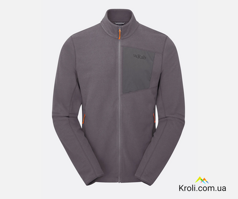 Кофта мужская флисовая Rab Tecton Jacket, Graphene, XL (RB QFG-03-GRH-XLG)