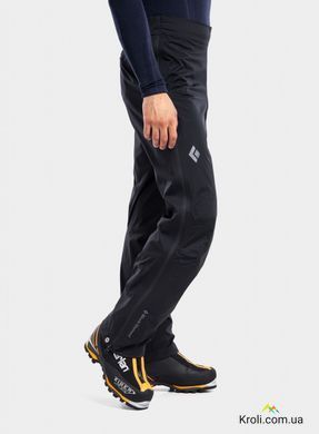 Штани чоловічі Black Diamond Stormline Stretch FL ZP Rain Pants Long, S - Black (BD Z9LC0002SLO1)