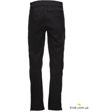 Штани чоловічі Black Diamond Stormline Stretch FL ZP Rain Pants Long, S - Black (BD Z9LC0002SLO1)