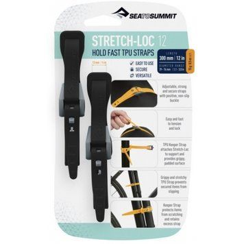 Набор стяжек Sea to Summit Stretch-Loc 15, 12mm x 300mm 2 Pack, Black (STS ATD2079-01020115)