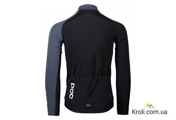 Велоджерсі з довгим рукавом POC Essential Road Mid LS Jersey, Uranium Black / Sylvanite Grey, S (PC 582108288SML1)