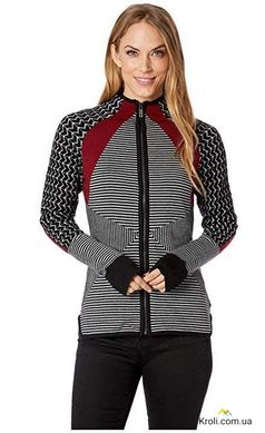 Кофта жіноча Smartwool Women's Dacono Ski Full Zip Sweater: Black, M (SW 16389.001-M)