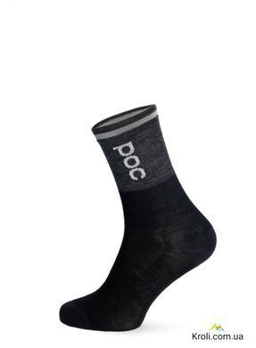 Шкарпетки велосипедні POC Thermal Sock, Sylvanite Grey/Uranium Black, 37-38 (S) (PC 651358259SML1)