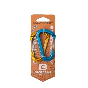 Набір алюмінієвих карабінів Base Camp Delta 7 Wire Set, 2 шт, Blue/Orange (BCP 60916)