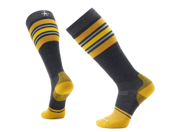 Носки мужские Smartwool Snowboard Targeted Cushion Stripe Extra Stretch OTC, Charcoal, 38-41 (M) (SW SW002154.003-M)